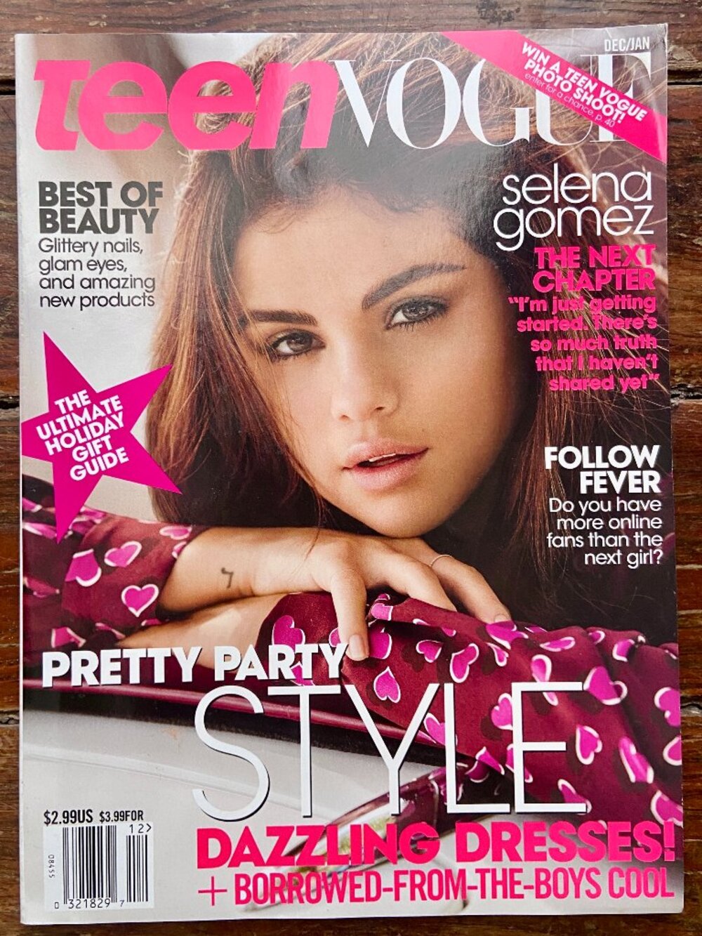 Teen Vogue Magazine Dec/Jan 2014 Selena Gomez Pretty Party Style Like New